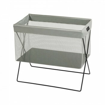 日本製 SAKI(サキ) サイドワゴン メッシュ Mサイズ M-056 グレー 家具/収納 オフィス収納