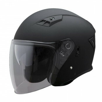 ユニカー工業 Wシールド ジェットヘルメット マットブラック BH-39MK スポーツ・アウトドア カー・自転車