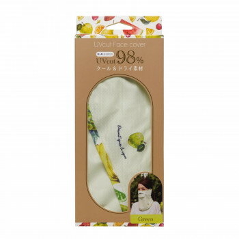 調整可能な耳掛け紐に鼻部分にワイヤー入り。服に引っ掛かりにくいベルクロを使用。着用したまま飲食可能な設計。野外でのスポーツや移動の際のUV対策に。フルーツ柄のUVカットフェイスカバーです。サイズサイズ:W645×H285個装サイズ：25×11×2cm重量個装重量：40g素材・材質素材:ポリエステル87% ポリウレタン13%仕様フィット性抜群(鼻部分ワイヤー入り)調整可能な耳掛け紐生産国中国着用したまま飲食可能