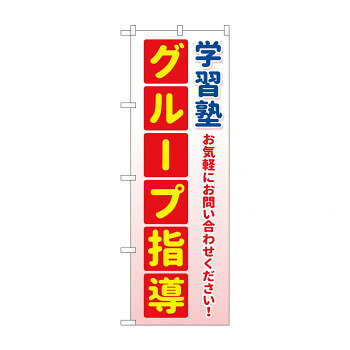 のぼり 学習塾 グループ指導 GNB-4288 文具・玩具 玩具