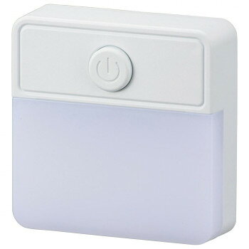 OHM 薄型LEDナイトライト スイッチ式 電球色 NIT-ALA6PSQ-WL インテリア 照明