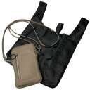 Pisoraro(ピソラロ) エコバッグ付スマホポシェット グレージュ PR130 服飾雑貨 小物(手袋・マフラー等)