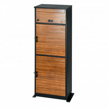 KGY(ケイ・ジー・ワイ工業)　宅配ボックス　リシム　マルチ　濃木目　THB-3115　DW 家具/収納 家具　ラ..