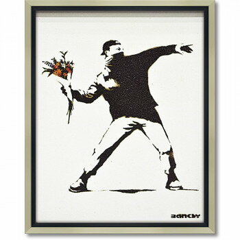 ユーパワー バンクシー「フラワー ボンバー」 BK-10007 インテリア その他インテリア