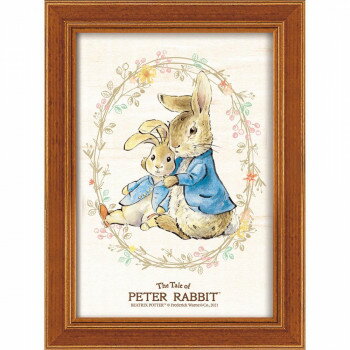 ユーパワー ピーターラビット ポストカードアート「ピーターとぬいぐるみ」 PF-00825 インテリア その..