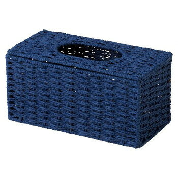 フタつきの大容量ティッシュボックス。25×12×12cmまでの箱入りマスクも収納できます。サイズW26.5×D14×H13.5cm個装サイズ：27.0×15.0×14.0cm重量個装重量：350g素材・材質ペーパー仕様カラー:ネイビー生産国中国おすすめ