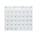 日本製 SAKI(サキ) カレンダーポケット・M コードバン×クリアー クリアー W-416 家具/収納 収納用品(3)
