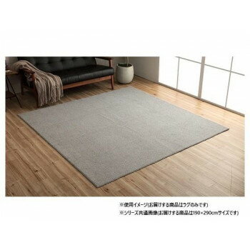 Door Mats - ループパイルラグ グレー 約4畳 約190×290cm ホットカーペット対応 1280700131403 インテリア 敷物・カーテン