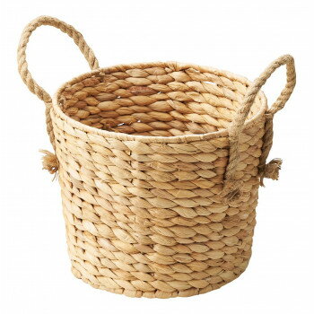 ウォーターヒヤシンス バスケット ナチュラル HC-132NA 家具/収納 収納用品