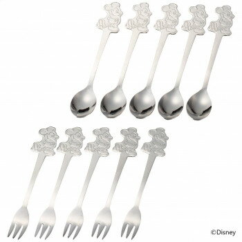 ディズニーステンレスダイカットスプーン＆フォーク 13016 8177-123 家事用品 食器