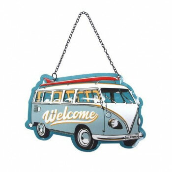 エンボス WELCOMEプレート サーフワゴン ブルー DE054926 ガーデニング・DIY・防殺虫 ガーデニング・花..