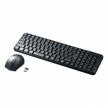 サンワサプライ マウス付きワイヤレスキーボード ブラック SKB-WL25SETBK パソコン・AV機器関連 PC・携帯関連