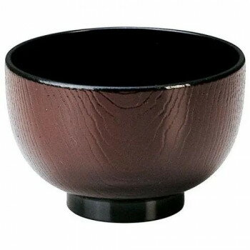 福井クラフト　木目汁椀 溜内黒天黒 33100180 家事用品 調理用品