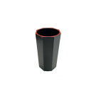 福井クラフト 八角木目箸立(小Φ65)黒天朱 65050050 家事用品 調理用品