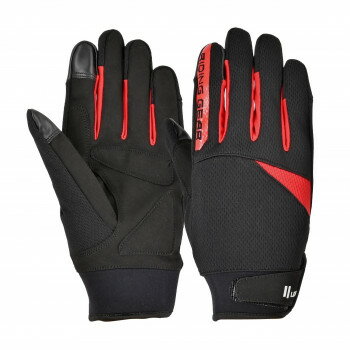 リード工業　ライトメッシュグローブ　レッド　フリー　GM-506B スポーツ・アウトドア カー・自転車