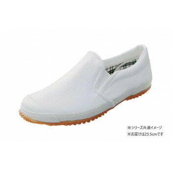 福山ゴム工業　作業靴　 トラサン　23.5cmホワイト EE42200 ガーデニング・DIY・防殺虫 ガーデニング・..