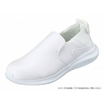 福山ゴム工業　作業靴 クリンエース 3　22.5cm ホワイト EE10700 ガーデニング・DIY・防殺虫 ガーデニ..
