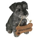 ドッグオーナメント シュナウザー welcomeサイン 14236 ガーデニング・DIY・防殺虫 ガーデニング・花・植物・DIY
