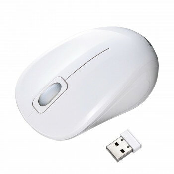 サンワサプライ 抗菌・静音ワイヤレスブルーLEDマウス ホワイト MA-WBSK315W パソコン・AV機器関連 PC・携帯関連