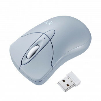 サンワサプライ 静音ワイヤレスブルーLEDマウス イオプラス スカイブルー MA-IPWBS302BL パソコン・AV機器関連 PC・携帯関連