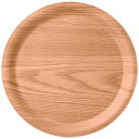 福井クラフト 耐熱木)φ32cm丸トレーチュラルブラウンSL 17416110 家事用品 台所用品