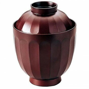 福井クラフト　菊型小吸物椀(蓋親) チーク 12023290 家事用品 食器