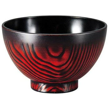 福井クラフト 4寸栗木目汁椀 曙内黒 30001040 家事用品 食器