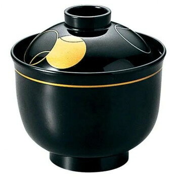 福井クラフト　3寸ゆり小吸椀 黒ツボツボ 12023700 家事用品 食器