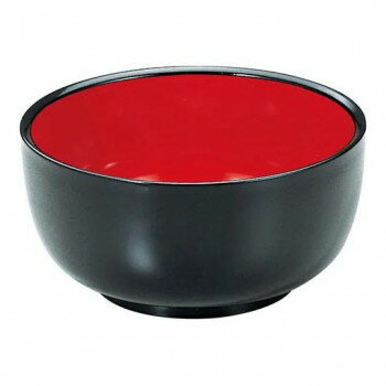 福井クラフト 5寸 平安小鉢 黒内朱 45150810 家事用品 食器