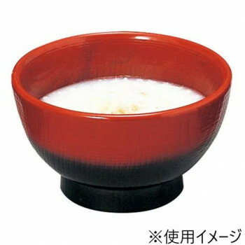 福井クラフト 耐A長寿木目丼朱ぼかし中H80 12017310 家事用品 食器