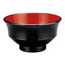 福井クラフト TA羽反筋天竜寺丼 黒内朱 33023420 家事用品 食器