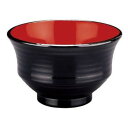 福井クラフト TA羽反筋天竜寺汁椀 黒内朱 33023430 家事用品 食器