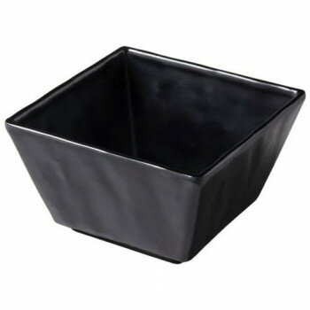福井クラフト　13cmスクエア角鉢　黒マット 83360250 家事用品 調理用品