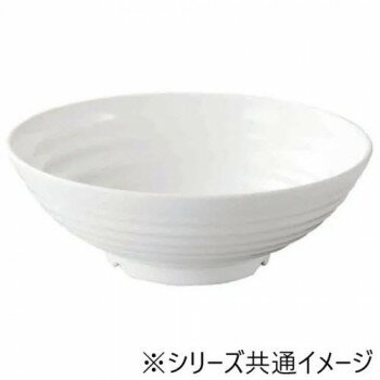 福井クラフト　メラミンφ26.3羽衣千筋麺鉢白グロス 51025280 家事用品 調理用品