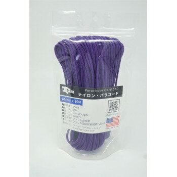 TIGER(タイガー) S-901　パラコード　 パープル　30Mx4mm　　　　　 スポーツ・アウトドア アウトドア