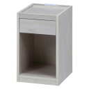 不二貿易 C/D:99324 ベッドサイドテーブル WH(コンセント付き) 99324 家具/収納 家具 イス テーブル