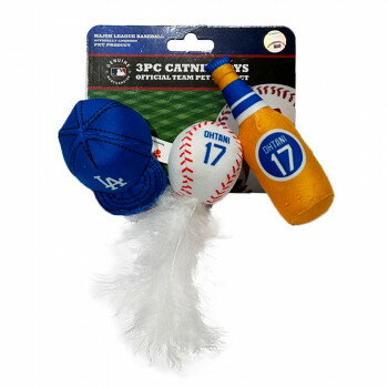 ドジャース 大谷キャットトイ 3ピース SHO-5014 ペット用品 アイデアペット用品