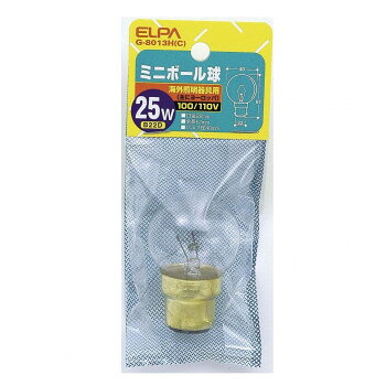 B22Dベースはヨーロッパの照明器具に多く使われています。住宅、店舗、ホテルなどのムード照明、装飾照明などに幅広く使用できます。※海外照明器具用(主にヨーロッパ)サイズ全長:61mm、バルブ径:40mm個装サイズ：6×4×15cm重量個装重量：25g仕様定格:電圧　100/110V消費電力 25W寿命:約2000時間口金:B22Dカラー:クリア生産国中国おすすめ