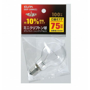 ミニクリプトン球 GKP-L68H(C) インテリア 照明