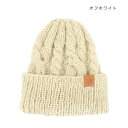ニット帽 ラベルワッチ オフホワイト 10623621070 服飾雑貨 小物(手袋・マフラー等)