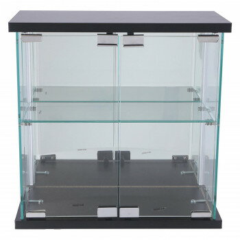 不二貿易　C/D:74073　卓上ガラスコレクションケース　BK　G256-M BK 文具・玩具 玩具