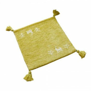 グラムスタイル ホノカ グリーン ギャベ 40×40cm 「GSCD1008795」 インテリア 敷物・カーテン