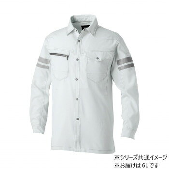 乐天商城 - 桑和 960 長袖シャツ(反射材付き) 6Lサイズ シルバーグレー(22) SOWA アパレル　メンズ メンズ（その他）