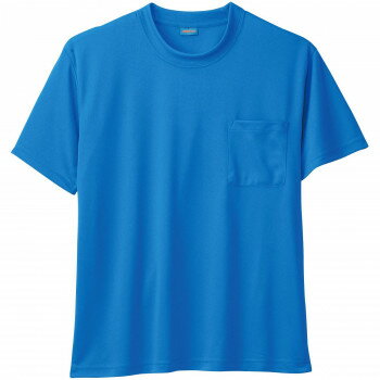 Short Sleeve Shirt - 桑和 50381 半袖Tシャツ(胸ポケット付き) Sサイズ ブルー(8) SOWA アパレル　メンズ メンズ（その他）