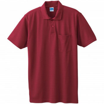 桑和 50127 半袖ポロシャツ(胸ポケット付き) LLサイズ レッド(43) SOWA アパレル メンズ メンズ（その他）