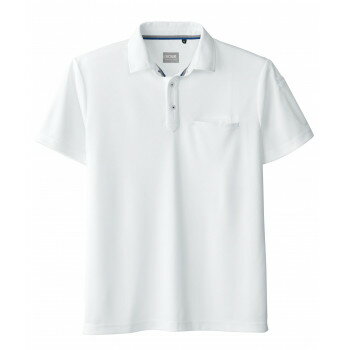 桑和 50727 半袖ポロシャツ(胸ポケット付き) 5Lサイズ ホワイト(0) SOWA アパレル メンズ メンズ（その他）