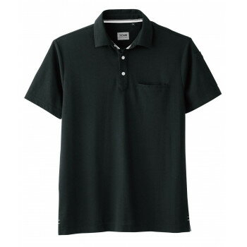 桑和 50727 半袖ポロシャツ(胸ポケット付き) 5Lサイズ ブラック(4) SOWA アパレル メンズ メンズ（その他）
