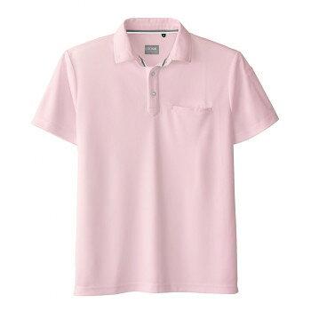 桑和 50727 半袖ポロシャツ(胸ポケット付き) 5Lサイズ ピンク(44) SOWA アパレル メンズ メンズ（その他）