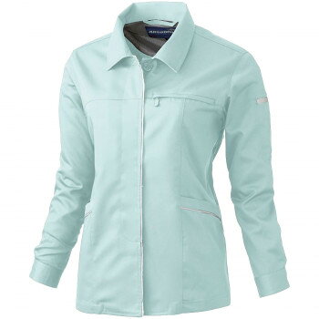 Long-Sleeved - 桑和 612 レディース長袖スモック 4Lサイズ モスグリーン(107) Absolute GEAR アパレル　レディース レディース（その他）