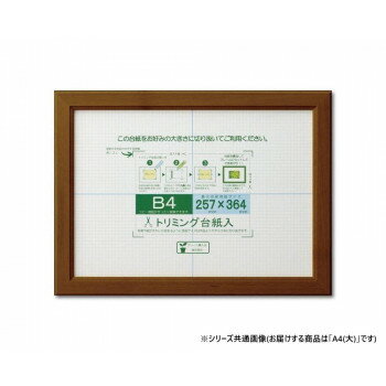 大仙 賞状額 カノエ PET 箱入 A4(大) ブラウン 33J635E2501 インテリア その他インテリア